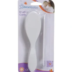 Shop All|2pc dreambaby Baby/Toddler Brush & Comb Grooming Set Portable/Soft/Gentle White - cutbabycare.com | baby boutique & care hub