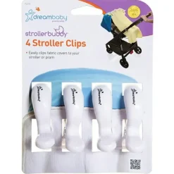 Stroller|4pc dreambaby Strollerbuddy Blanket Clips Attachment Peg For Stroller/Pram White - cutbabycare.com | baby boutique & care hub