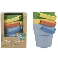 Bath Potty|3pc Koala Dream Silicone Kids/Childrens Shower Water Buckets Set Green 6M+ - cutbabycare.com | baby boutique & care hub