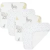 Bath Potty|4pc Living Textiles Infant/Baby Cotton Wash Cloths Savanna Babies/Pitter Patter - cutbabycare.com | baby boutique & care hub