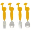 Shop All|4pc Marcus & Marcus Silicone Children's Cutlery Dinner/Eating Set Lola YEL 3yrs+ - cutbabycare.com | baby boutique & care hub