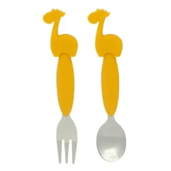 Shop All|2pc Marcus & Marcus Silicone Children's Cutlery Dinner/Eating Set Lola YEL 3y+ - cutbabycare.com | baby boutique & care hub