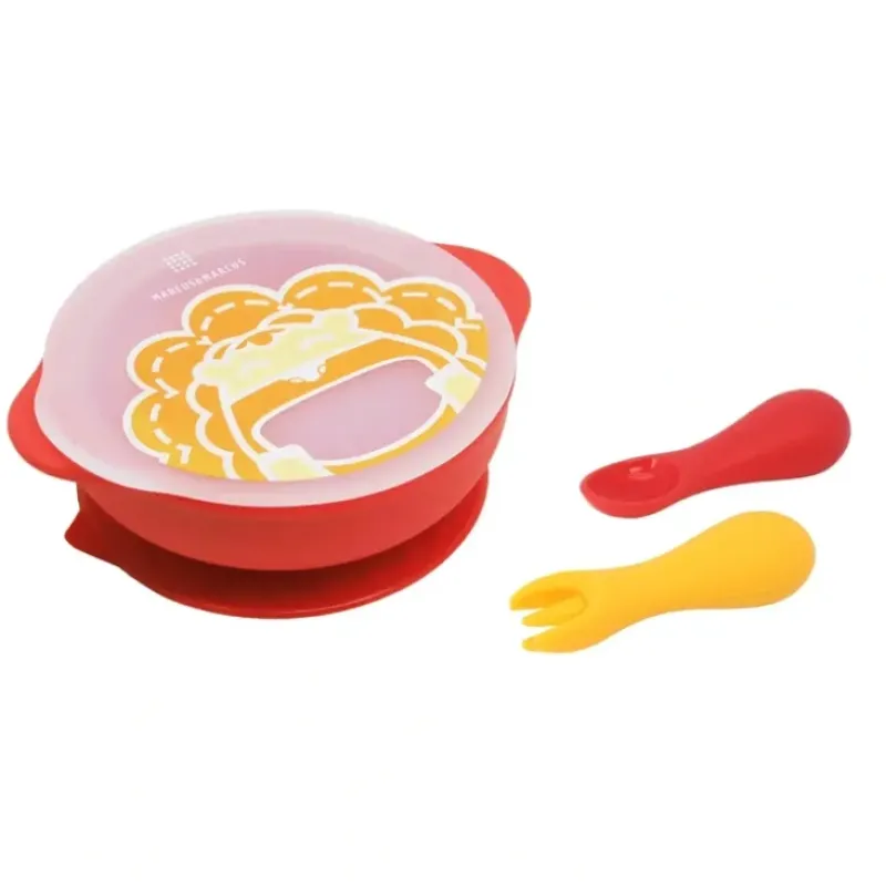 Shop All|3pc Marcus & Marcus Toddler First Self Feeding Bowl/Cutlery Set Marcus Lion 12m+ - cutbabycare.com | baby boutique & care hub