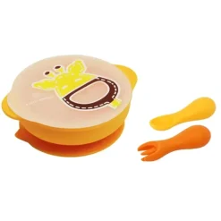 Shop All|3pc Marcus & Marcus Toddler First Self Feeding Bowl/Cutlery Set YEL Giraffe 12m+ - cutbabycare.com | baby boutique & care hub
