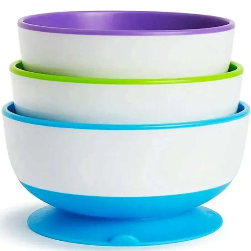 Shop All|3pc Munchkin 19cm Baby/Toddler Stay Put Table Suction Feeding Food/Snack Bowls - cutbabycare.com | baby boutique & care hub