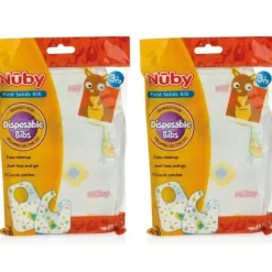 Shop All|20pc Nuby Disposable Travel Friendly Leak Proof Printed Baby Bibs Assorted - cutbabycare.com | baby boutique & care hub