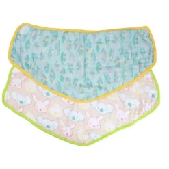 Stroller|2pc Playgro Fauna Friends Reversible 2-In-1 Baby Bib to Burp Cloth 0m+ - cutbabycare.com | baby boutique & care hub