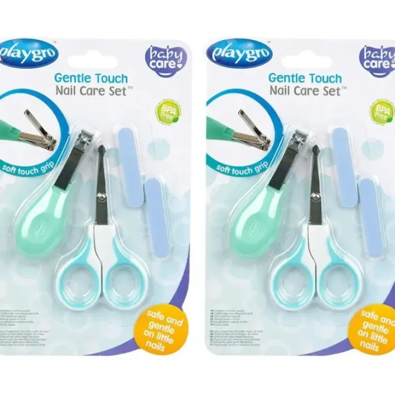 Shop All|8pc Playgro Gentle Touch Ergonomic Design Baby/Childrens Nail Care Set - cutbabycare.com | baby boutique & care hub