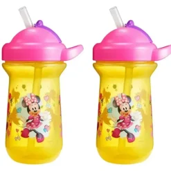 Shop All|2pc The First years Flip Top Straw Cup Baby/Toddler 18m+ Water Bottle Minnie YL - cutbabycare.com | baby boutique & care hub