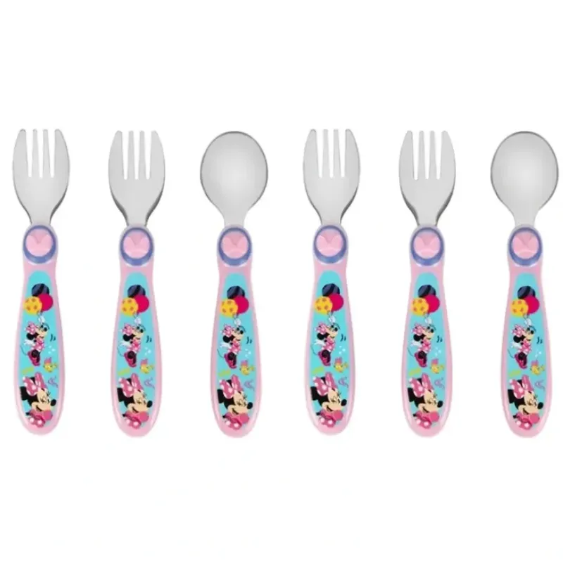 Shop All|6pc The First years Minnie Sculpted Flatware Stainless Steel Infant Baby Spoons - cutbabycare.com | baby boutique & care hub