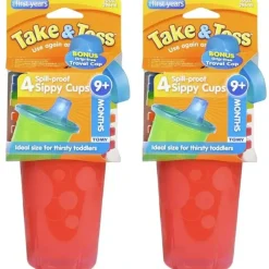 Shop All|8pc The First years Take & Toss 10oz/296ml Spill Proof Drinking Cups Kids 9m+ - cutbabycare.com | baby boutique & care hub