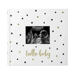 Pearhead - Baby Photo Album With Guided Journal Pages, White Polka Dots - cutbabycare.com | baby boutique & care hub* Discount