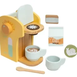 Pearhead - Barista in Training Montessori Toy Coffee Maker, Wooden Pretend Play Toy Set - cutbabycare.com | baby boutique & care hub* Clearance