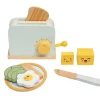 Pearhead - Brunch Time Montessori Toy Toaster Oven Set, 9 Piece Wooden Play Toy Set - cutbabycare.com | baby boutique & care hub* Online