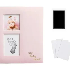 Pearhead - Linen Baby Memory Book and Clean-Touch Ink Pad - cutbabycare.com | baby boutique & care hub* New