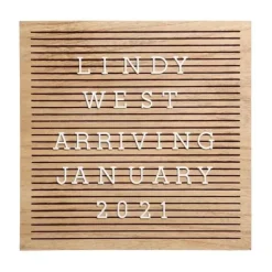 Pearhead - Natural Wood Letterboard - cutbabycare.com | baby boutique & care hub* New