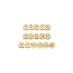 Pearhead - Pregnancy Journey Wooden Weekly Milestone Markers - cutbabycare.com | baby boutique & care hub* Sale
