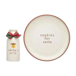 Pearhead - Santa Cookie Set, Cookies and Milk Christmas Décor, Cookie Plate Set for Santa - cutbabycare.com | baby boutique & care hub* Clearance
