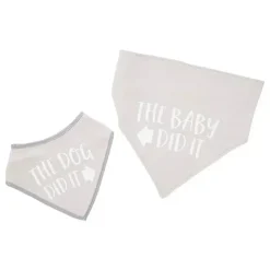 Pearhead Baby And Pet Bib Set, Gray - cutbabycare.com | baby boutique & care hub* Cheap