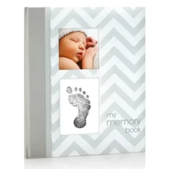 Pearhead Chevron Baby Book Grey - cutbabycare.com | baby boutique & care hub* Cheap