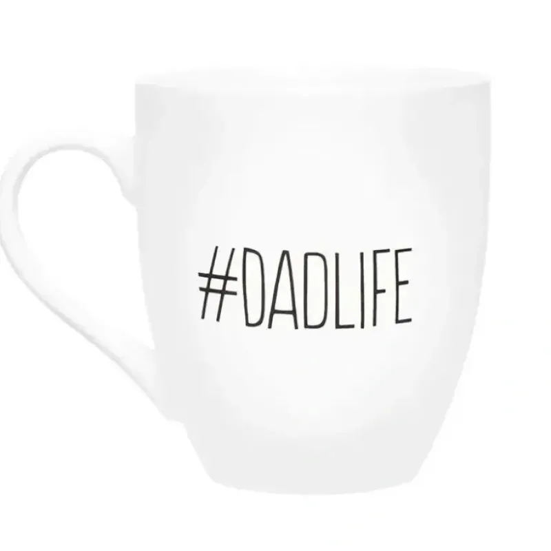 Pearhead '#Dadlife' Ceramic Coffee Mug, White - cutbabycare.com | baby boutique & care hub* Best