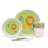 Penny Scallan Design Bamboo Mealtime Set with Cutlery - Wild Thing - cutbabycare.com | baby boutique & care hub* New