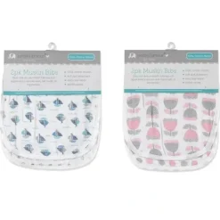Petite L'Amour 2-Pack Muslin Bib - Colors May Vary - cutbabycare.com | baby boutique & care hub* Online