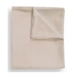 Stroller|Piccolo Bambino - Faux Fur Stroller Blanket On Wooden Hanger Beige - cutbabycare.com | baby boutique & care hub