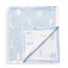 Piccolo Bambino - Feather Chenille Blanket Stroller Blanket On Wooden Hanger Blue - cutbabycare.com | baby boutique & care hub* Fashion