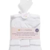 Piccolo Bambino - Hooded Towel W/ 3 Washcloths, White/Pink - cutbabycare.com | baby boutique & care hub* Online