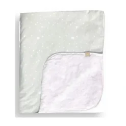 Piccolo Bambino - Jersey Stroller Blanket With Sherpa Reverse Green - cutbabycare.com | baby boutique & care hub* Hot
