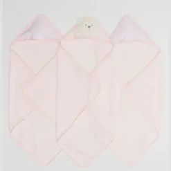 Piccolo Bambino - 3Pk Hooded Towel Pink - cutbabycare.com | baby boutique & care hub* Cheap