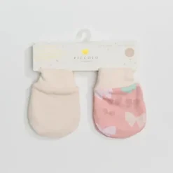 Piccolo Bambino - 2Pk Jersey Scratch Mitts Pink - cutbabycare.com | baby boutique & care hub* Clearance