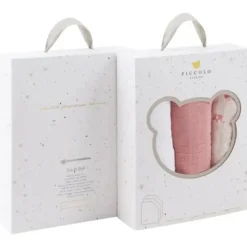 Piccolo Bambino - 3Pk Muslin Swaddles In Gift Box Pink - cutbabycare.com | baby boutique & care hub* Online