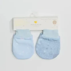 Piccolo Bambino - 2Pks Jersey Scratch Mitts Blue - cutbabycare.com | baby boutique & care hub* Cheap