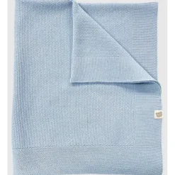 Piccolo Bambino - Sweater Knit Blanket On Wooden Hanger Blue - cutbabycare.com | baby boutique & care hub* Online