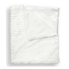 Piccolo Bambino - Textured Faux Fur Stroller Blanket On Wooden Hanger White - cutbabycare.com | baby boutique & care hub* Online