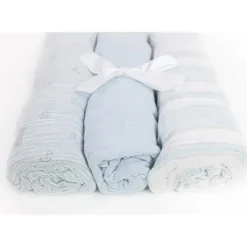 Piccolo Bambino Boy 3pk Muslin Swaddle Blankets In A Box - cutbabycare.com | baby boutique & care hub* Fashion