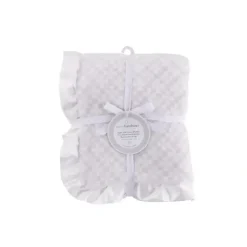 Piccolo Bambino Luxury Blanket With Satin Border - Grey - cutbabycare.com | baby boutique & care hub* Flash Sale