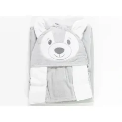 Piccolo Bambino 4pc Sheep Baby Hooded Towel,Baby Mittens & Washcloths Set - cutbabycare.com | baby boutique & care hub* New