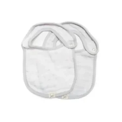 Piccolo Bambino 2pk Grey Muslin Bibs For Baby Boy - cutbabycare.com | baby boutique & care hub* Flash Sale