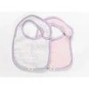 Piccolo Bambino 2pk Pink Muslin Bibs For Baby Girl - cutbabycare.com | baby boutique & care hub* Sale