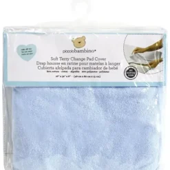 Piccolo Bambino Soft Terry Change Pad Cover, Blue - cutbabycare.com | baby boutique & care hub* Clearance