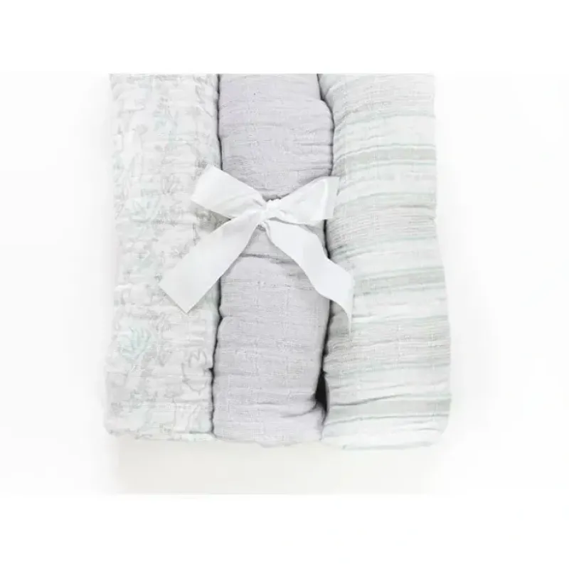 Piccolo Bambino Unisex 3pk Muslin Swaddle Blankets In A Box - cutbabycare.com | baby boutique & care hub* Best Sale