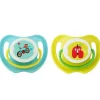 PIGEON Calming Baby Dummy Soother/Pacifier Twin Pack Blue/Green Small 0+ Months - cutbabycare.com | baby boutique & care hub* Online
