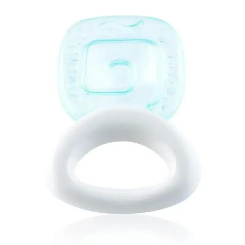 PIGEON Cooling Teether Square Baby/Infant 4m+ BPA Free Teething Toy Blue/White - cutbabycare.com | baby boutique & care hub* Hot