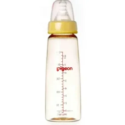 PIGEON Flexible Peristaltic Nipple 240ml M Round Hole Baby Feeding Bottle 4m+ - cutbabycare.com | baby boutique & care hub* Shop