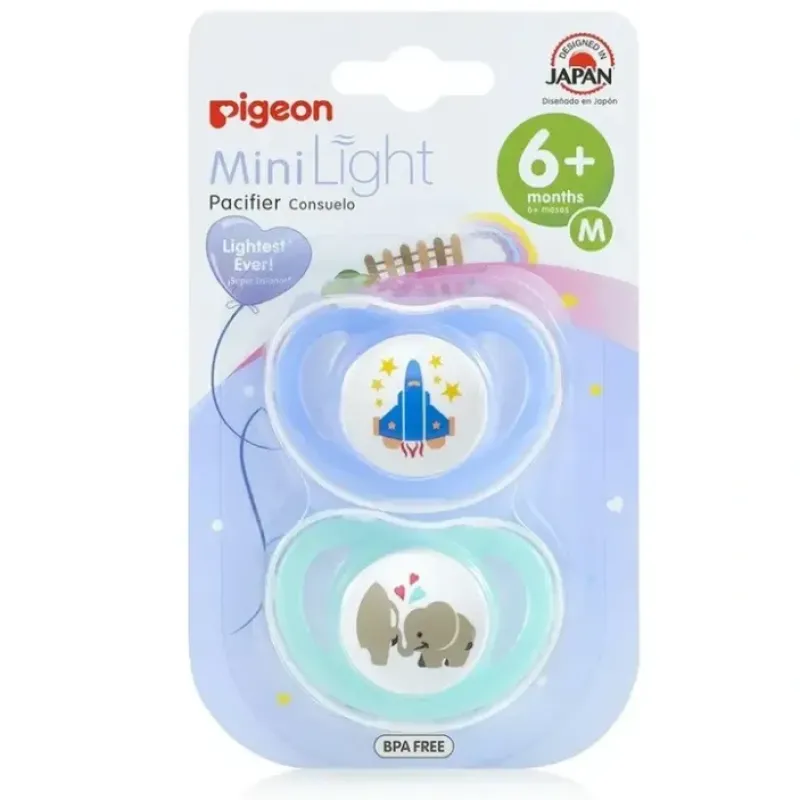 PIGEON Minilight Pacifier Twin Pack M - cutbabycare.com | baby boutique & care hub* Store