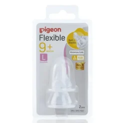 PIGEON Peristaltic Slim Neck Teat Large 2 Pack - cutbabycare.com | baby boutique & care hub* Shop