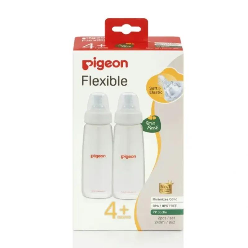 PIGEON Slim Neck Bottle PP Twin Pack 240mL - cutbabycare.com | baby boutique & care hub* Cheap